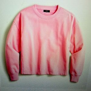 NWT - J. Crew University Terry Cropped Crewneck Sweatshirt